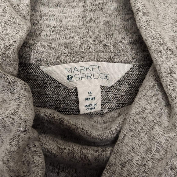 NWOT Market & Spruce Cowl Neck Lightweight Sweater Top Size XSP - Picture 2 of 8